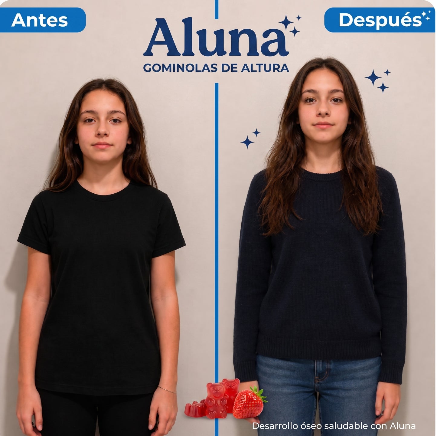 Aluna® Crecimiento Óseo Natural.