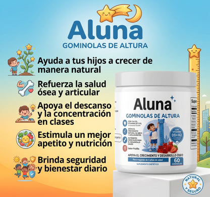 Aluna® Crecimiento Óseo Natural.