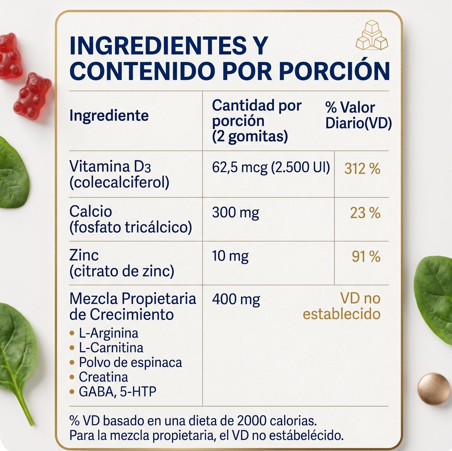 Aluna® Crecimiento Óseo Natural.