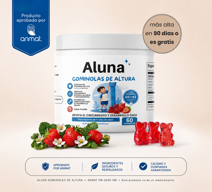 Aluna® Crecimiento Óseo Natural.