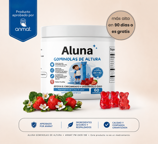 Aluna® Crecimiento Óseo Natural.